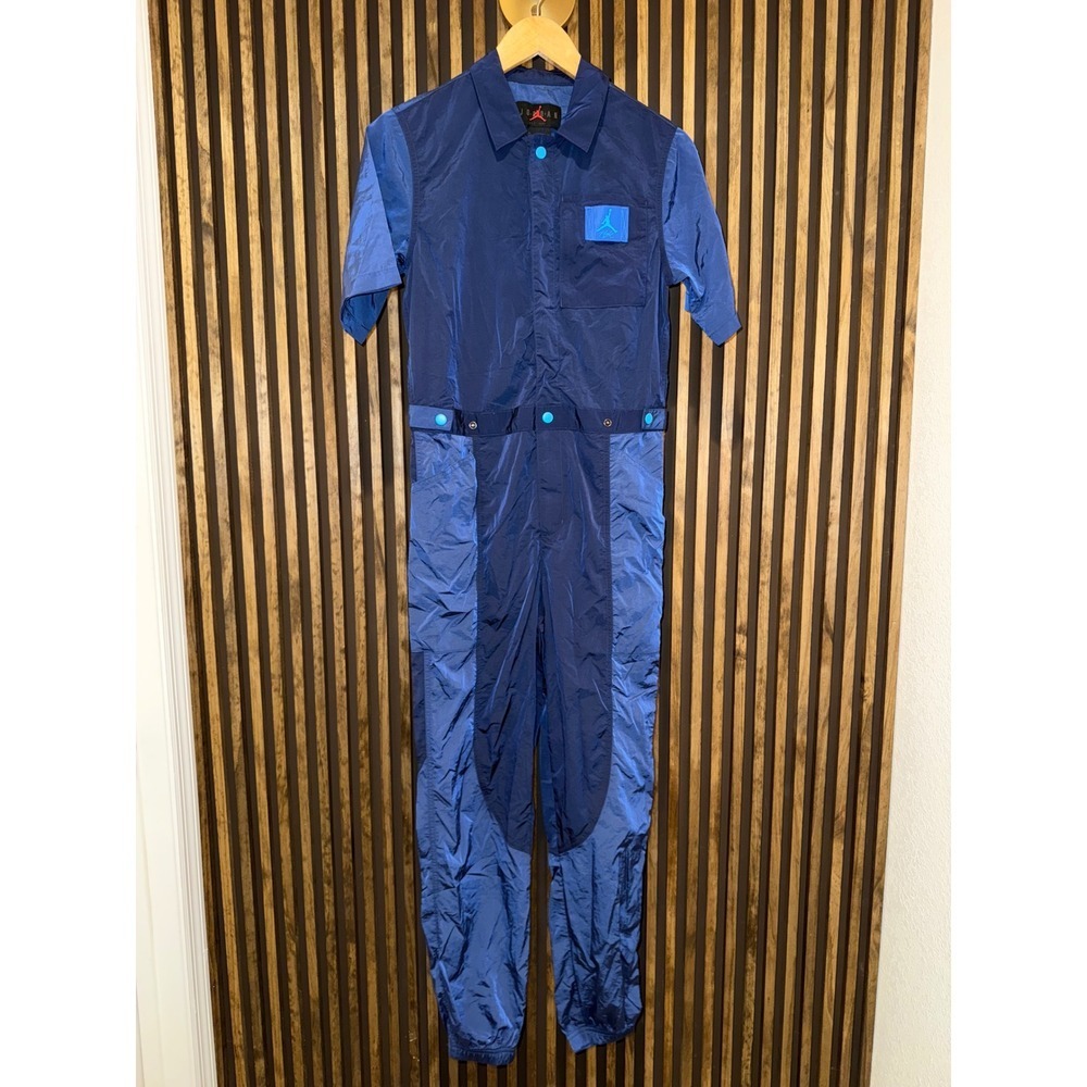 Nike Jordan Essentials Jumpsuit Blue Womens‎ XS Basketball